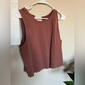 Clay Denim Sleeveless Top
